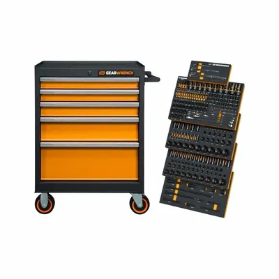 GEARWRENCH General Maintenance Tool Sets: 247 Total Pcs, Mechanics Hand Tools - Tool Sets with Foam Inserts & Rolling Tool Cabinet