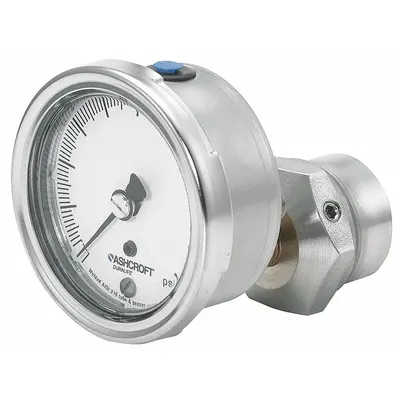 ASHCROFT 1009/310-315 Dial Pressure Gauge with 316 SS - Dial Pressure Gauges with 316 SS Female-Threaded Mini-Seal