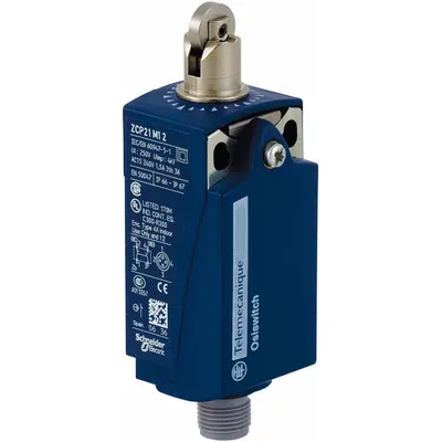 TELEMECANIQUE SENSORS XCKP2102M12 Top-Mount Roller-Plunger Limit Switch - Top-Mount Roller-Plunger Limit Switches