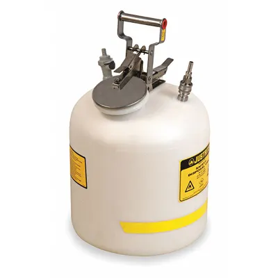 JUSTRITE Waste Can: 5 gal Can Capacity - HPLC Waste Cans