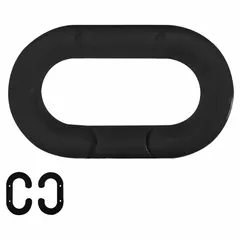 Chain Link for Plastic Chain Barrier: Black