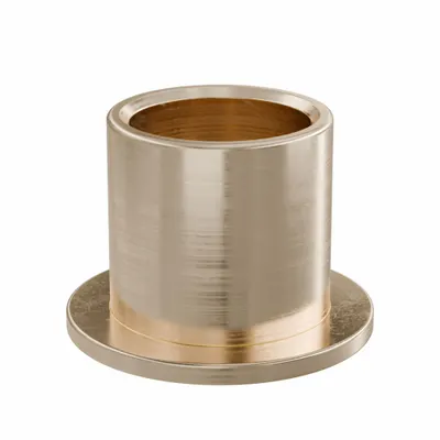 OILITE Flanged Sleeve Bearing: Bronze, SAE 841, 1/2 in Bore, 5/8 in OD, 5/8 in Lg - Lubricated General Purpose Metallic Flanged Sleeve Bearings