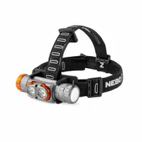 NEBO Headlamp: Rechargeable, 3,000 lm Max. Brightness, 223 m Max Beam, 5 Light Outputs, Black (MPN NEB-HLP-0035)