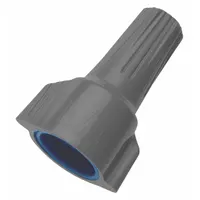 IDEAL Twist-On Wire Connectors: Blue/Gray, Wire Sizes 8 AWG – 8 AWG, 600 V, 50, PK (MPN 30-1263J)