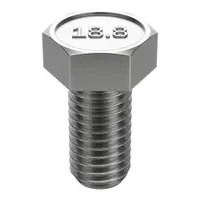 Hex Head Cap Screw: Stainless Steel, A2, NL-19, 1/2"-13, Coarse, 1 1/4 in lg, Fully Threaded, 25 PK (MPN FBHEXB1213114P25)