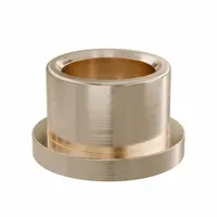 Flanged Sleeve Bearing: Bronze, SAE 841, 3/4 in Bore, 1 in OD, 3/4 in Lg, -35°F to 300°F, 5 PK (MPN FF1016-02B)