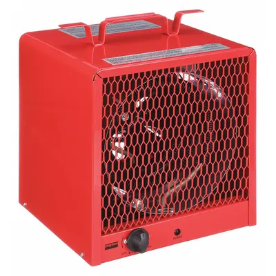 Dayton Portable Electric Jobsite & Garage Heater, 3.6kW/4.8kW, 208/240V AC - Portable Standard Electric Jobsite & Garage Heaters