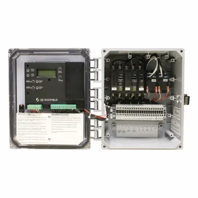 SJE-RHOMBUS Control Panel: Duplex, Single Phase, 120/208/240V AC, 7 to 15 A, 3 Switches Included - Multi-Purpose Pump Control Panels