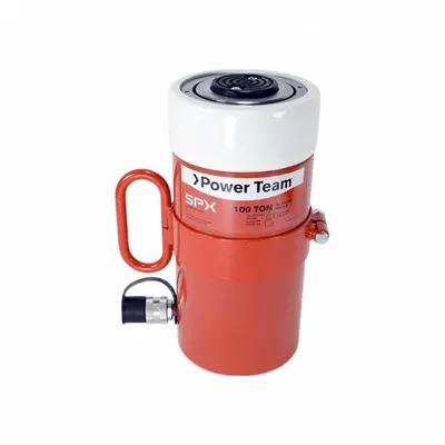 POWER TEAM Hydraulic Cylinder: Single Acting, 100 ton Nominal Capacity - General Purpose Rams