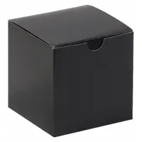 Gift Box: 4 in Inside Lg, 4 in Inside Wd, 4 in Inside Ht, Kraft, 100 PK (MPN GB444BK)
