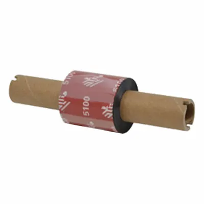THERMAL TRANSFER RIBBON: Zebra, 1.3 in Ribbon Wd, 242 ft Ribbon Lg, 1/2 in Core Dia. - Resin Thermal Transfer Ribbons