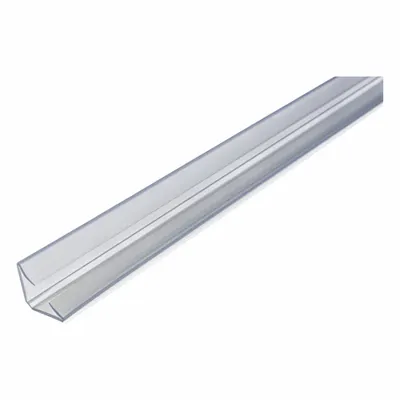 LORIENT Smoke and Draft Seal: Batwing, Self-Adhesive Mounting, Std, Flex Elastomer/Rigid PVC - Fire & Smoke Perimeter Door Seals & Gaskets