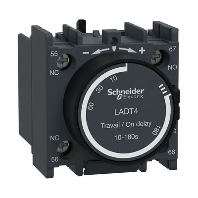 SCHNEIDER Timer Module: On Delay, 10 sec – 180 sec - Front-Mounted IEC Delay Timers