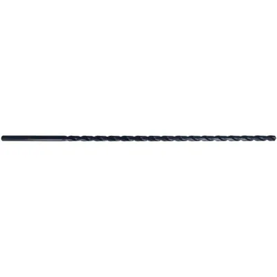 CLE-LINE Extra Long Drill Bit: 1/4", 18" Overall Lg, 118° Notched Point - High-Speed Steel Extended-Length Drill Bits