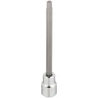 WESTWARD Socket Bit: 1/4 in Drive Size, Hex Tip, 6 mm Tip Size, 4 3/4 in Overall Lg, Fixed Insert