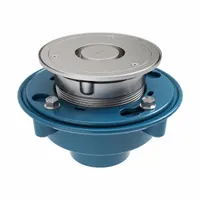 ZURN Floor Drain: Round, Cast Iron, 8 3/8 in Overall Dia, 6 in Overall Ht, 2 in Nominal Pipe Size (MPN ZN415-2NH-6H-LR)