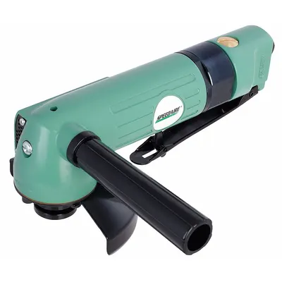SPEEDAIRE Air Angle Grinder: 4 in Wheel Dia, 0.7 hp Horsepower, 11,000 RPM Max. Speed - Standard Reach Air-Powered Angle Grinders