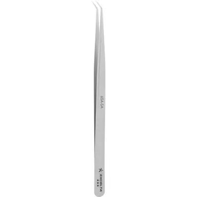 EXCELTA Tweezers: Stainless Steel, Point, Bent Tip - Wafer-Handling Tweezers