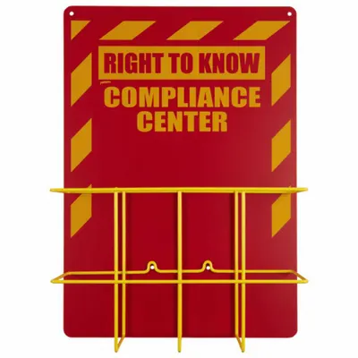 BRADY Right-To-Know Compliance Center: Right-To-Know Compliance Center, 20 in Overall Ht - Safety