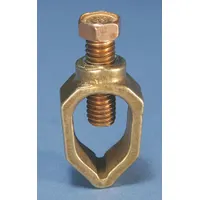 Grounding Connector: Bronze, 8 AWG SOL to 2 AWG STR Grounding Wire Size, 1 Grounding Wires (MPN CP34)