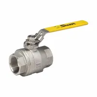 SHARPE Manual Two-Way Ball Valve: 1/4 in, Carbon Steel, Straight, FNPT x FNPT, Full Port Ball Port (MPN 4353009840)