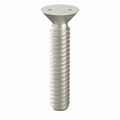 TAMPER-PRUF SCREW Tamper Resistant Screw: #10-24 Thread Size, 1 in Lg, Stainless Steel, Plain - Flat Head Tamper-Resistant Machine Screws