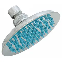 This fixed showerhead is constructed of brass with a chrome finish. It delivers a single spray pattern at a flow rate of 2.5 gpm. Suitable for use in residential and commercial bathroom plumbing systems.