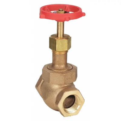 MILWAUKEE VALVE 1 in Bronze Z-Body Rising Stem Globe Valve, Female - Bronze Straight-Body General-Service Globe Valves