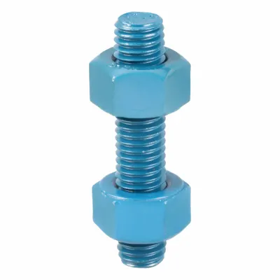 USA FASTENER Fully Threaded Stud: 1/2"-13 Thread Size, Steel, Grade B7, PTFE Coated - PTFE-Coated Fully-Threaded Rods & Studs