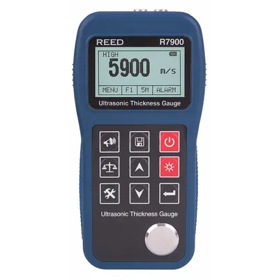 REED INSTRUMENTS Ultrasonic Thickness Gauge: +/-0.1% Thick Measurement Accuracy - Data Logging Ultrasonic Thickness Gauges