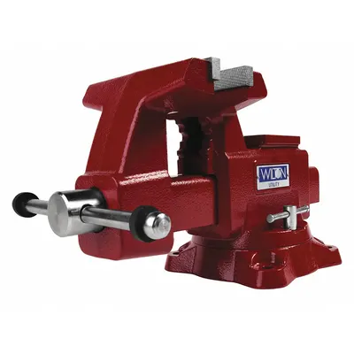 WILTON Combination Vise: Std Duty, Covered, 6 1/2 in Jaw Face Wd, 6 in Max Jaw Opening - Bench Vises