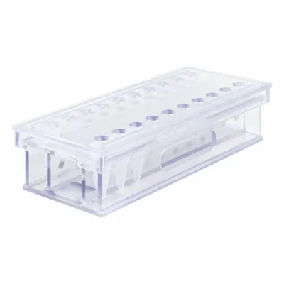 POLTEX Mag Bead Separation Rack: 14 3/4 in Overall Wd, 3 3/8 in Overall Ht, 6 3/4 in Overall Lg - Lab Storage Racks