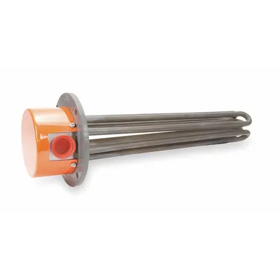 TEMPCO Flanged Immersion Heater: 1/3 Phase, 480V AC, 40,000 W Watt, 5 in Flange Size - Flange-Mount Immersion Heaters