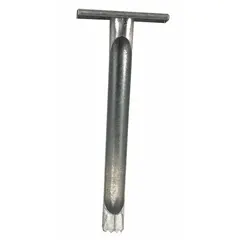 Galvanized steel soil core sampler for collecting soil samples in agricultural, environmental, and geotechnical field testing. Includes 20 soil sampling bags. Overall length 12 in, diameter 1 in.