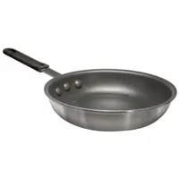 CRESTWARE Fry Pan: Non-Stick, 10 1/2 in Top Dia, Aluminum, Silver, Aluminum, NSF Certified, Gray (MPN FRY10XH)