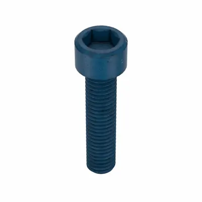 METRIC BLUE Socket Head Cap Screw: M8x1.25 Thread Size, 35 mm Lg, Std, Blue Phosphate - Metric System Standard Socket Head Cap Screws
