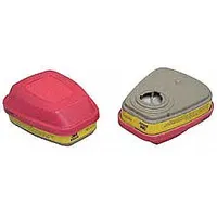 Combination Cartridge/Filter: Acid Gas (AG)/Organic Vapor (OV)/P100, Magenta/Yellow Color, 2 PK (MPN 60928)