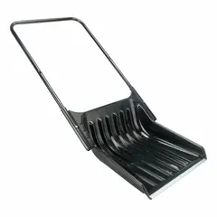 APPROVED VENDOR Snow Shovel, Steel Blade, 28 in L x 22 in W, 15 in Handle