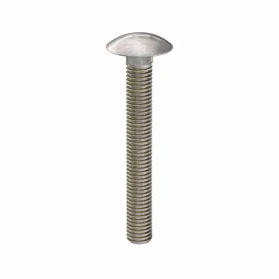 USA INDUSTRIALS Carriage Bolt: Square Neck, 1/2"-13 Thread Size, 4 in lg, Stainless Steel - 316 Stainless Steel Square Neck Carriage Bolts