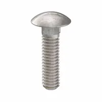 Carriage Bolt: Square Neck, 5/16"-18 Thread Size, 1 1/4 in lg, Stainless Steel, 316, Plain, 5 PK (MPN ZBOLT-5005)