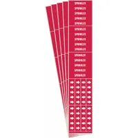 Pipe Marker: Sprinkler, Red, White, Fits 3/4 in and Smaller Pipe O.D., 3 Pipe Markers, 5 PK (MPN 7267-3C-PK)