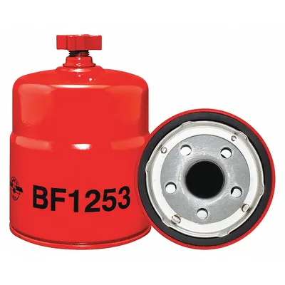 BALDWIN FILTERS Fuel Filter: Spin-On, 3 11/16 in Outside Dia, 1"-14 Thread Size, Cellulose - Spin-On Fuel Filters