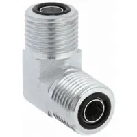 Hydraulic Hose Adapter: 1/2 in x 1/2 in Fitting Size, Male x Male, ORS x ORS, Rigid, 90° Elbow (MPN FF2035T0808S)