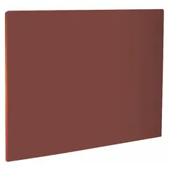 Brown polyethylene cutting board measuring 24 inches in length and 18 inches in width. NSF Certified for sanitation compliance. Suitable for food preparation tasks such as cutting, chopping, and slicing in commercial kitchens and food service environments.