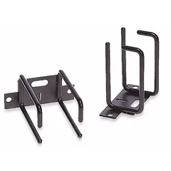 This vertical cable management ring organizes and routes cables in a 19-inch equipment rack. Constructed from steel with a black finish, it features a 2U form factor and 3 1/2-inch overall depth. Each pack includes two rings for vertical cable routing in data centers, server rooms, and telecom closets.