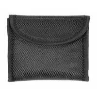 HEROS PRIDE Glove Pouch: Black, Nylon, 4 1/4 in x 3 1/2 in, Hook-and-Loop Closure (MPN 1082)