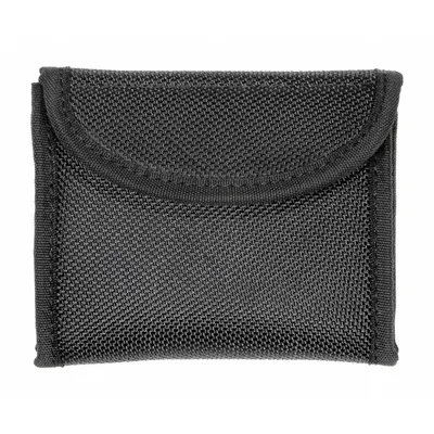 HEROS PRIDE Glove Pouch: Black, Nylon, 4 1/4 in x 3 1/2 in - Duty Equipment Pouches