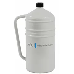 This 4 L capacity cryogenic dewar is constructed of aluminum for lightweight portability. With an overall diameter of 7 1/4 in and height of 16 3/4 in, it is designed for storing and dispensing cryogenic liquids such as liquid nitrogen in laboratory, medical, and industrial settings.