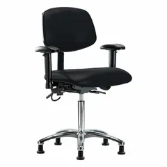 Vinyl ESD Task Chair with Arms, 21 1/2" to 29" Height