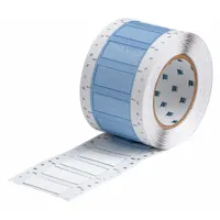 Sleeve Label: 1/2 in x 1 in, Polyolefin, White (Matte), For 1 AWG to 8 AWG Wire Gauge (MPN PS-500-2-WT-2)